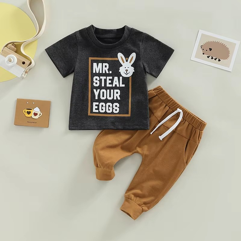 Boy's Easter Mr. Steal Your Eggs Outfit