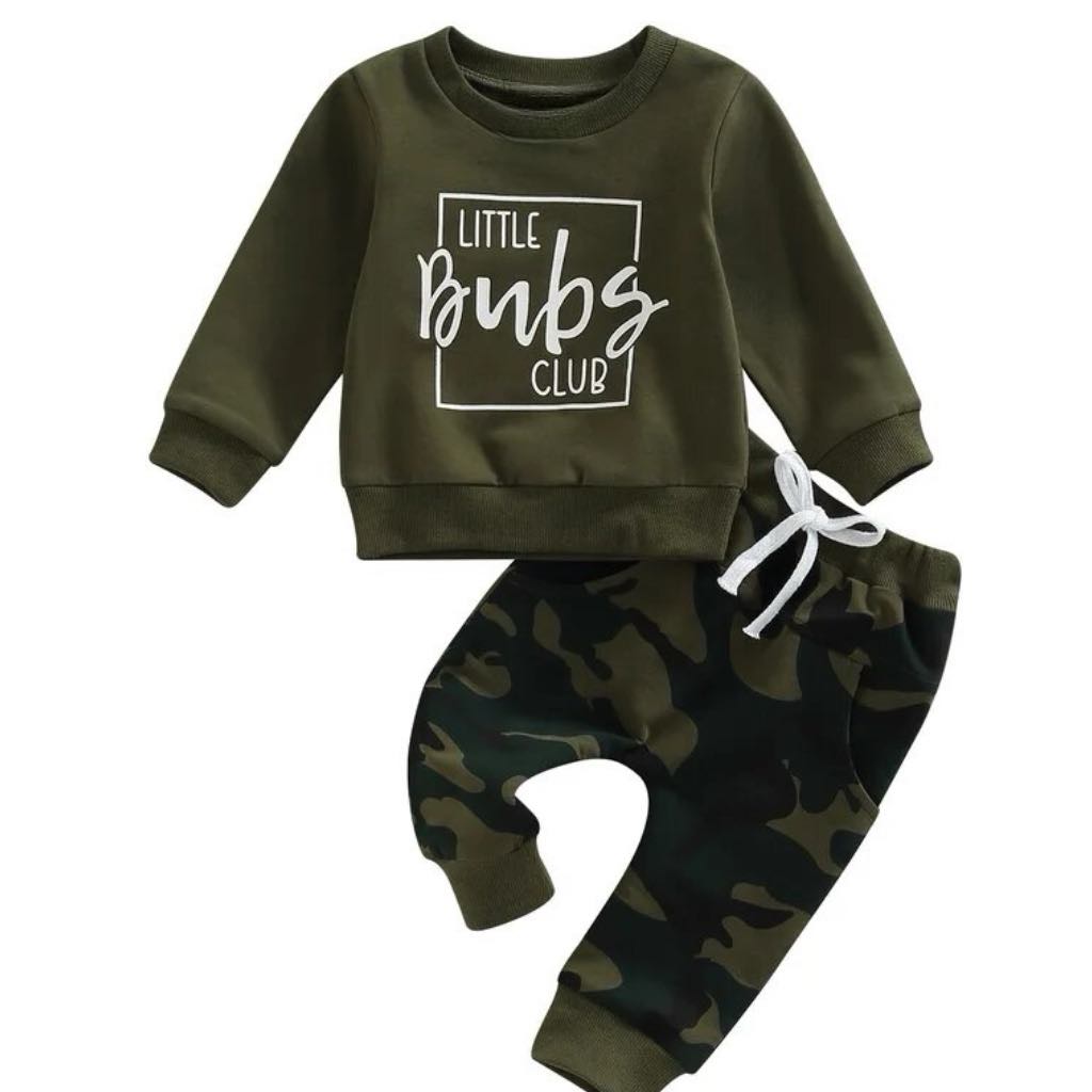 Boy's Camo Lil Bubs Club Outfit