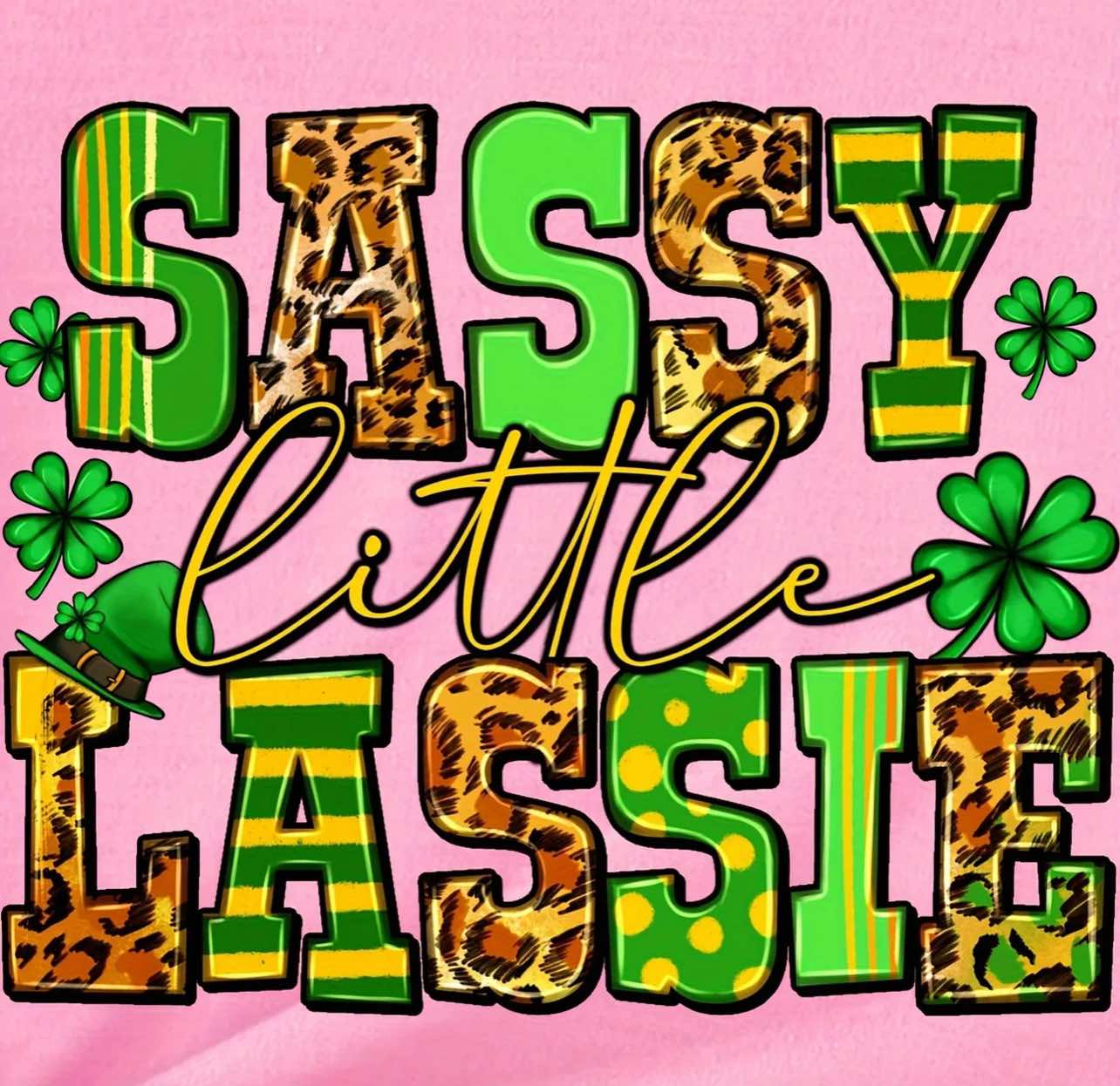 Girl's St. Patrick's Day Sassy Lassie Tee Shirt