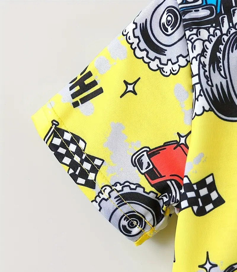 Boy's Yellow Monster Truck Outfit