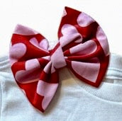 Heart Breaker Valentine's Day Outfit – Handmade Cotton Shirt, Skirt & Bow Set