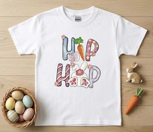 Girls “Hip Hop” Easter Tee