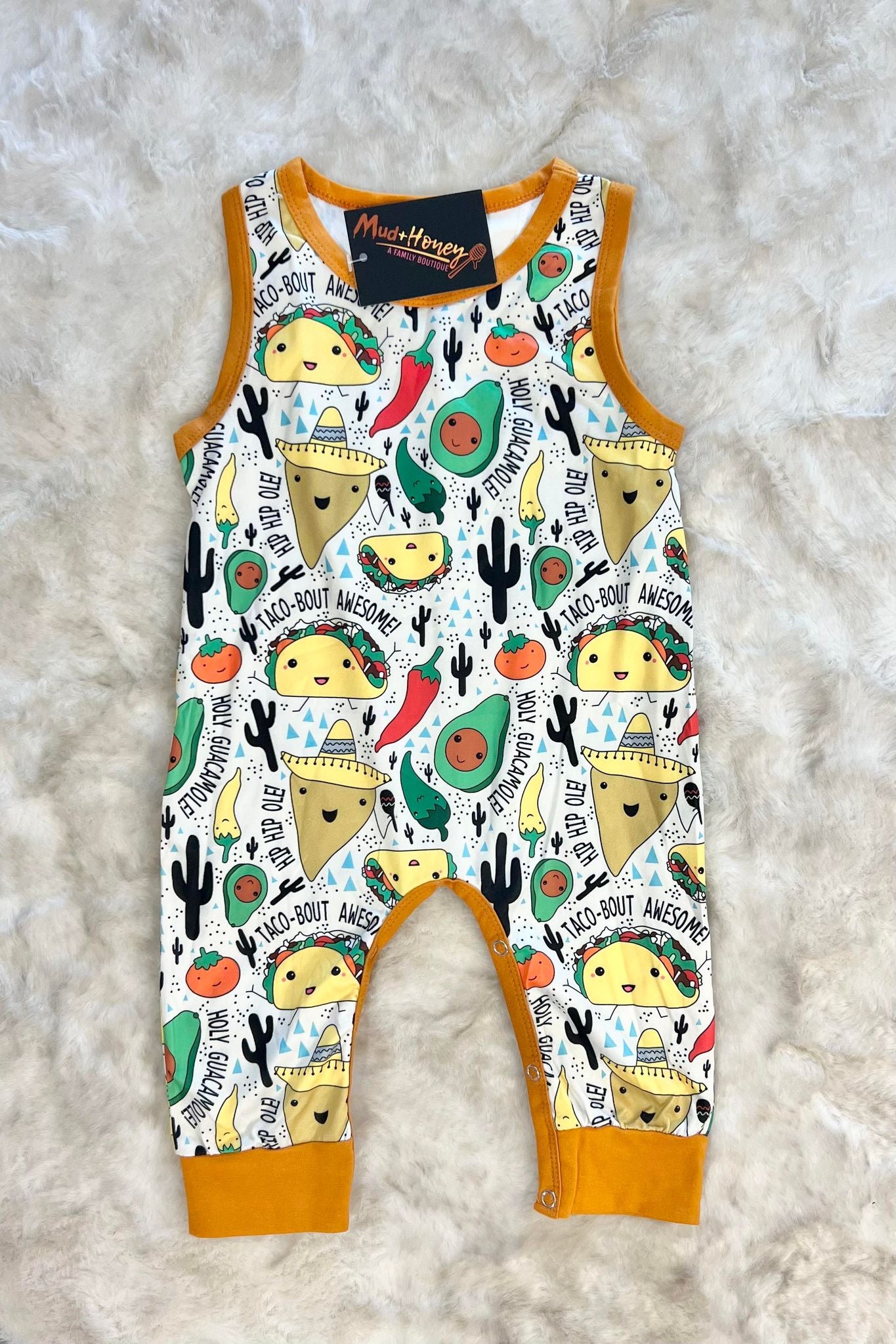 Taco-Themed Infant Romper