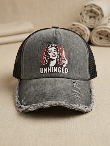 Women’s Distressed Completely Unhinged Baseball Cap
