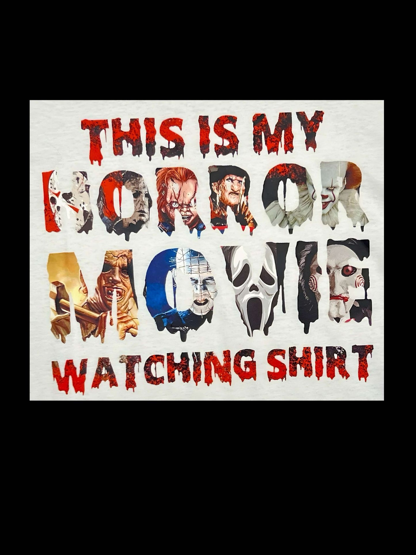 Adult Halloween This is My Horror Movie Watching Shirt Tee