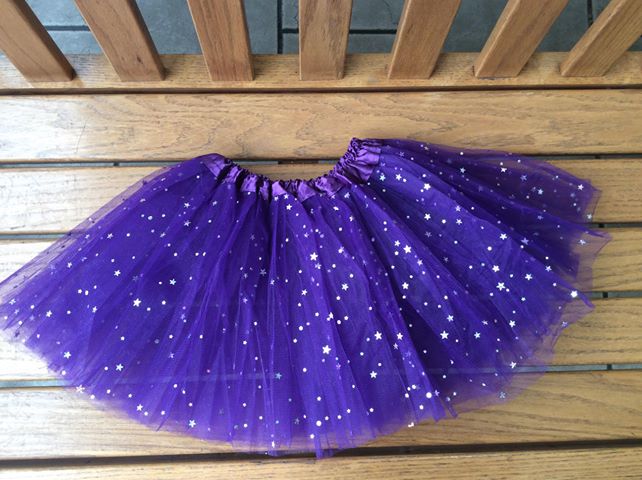 Girl's Playtime Silver Sparkle Stars Tutu