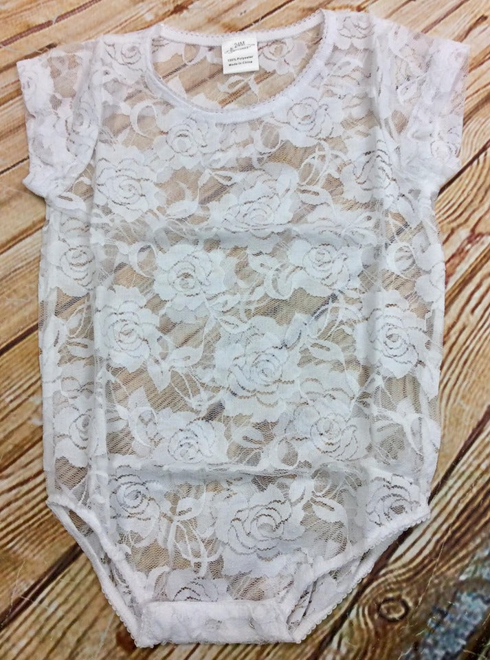 Infant Girl's Lace Bodysuit
