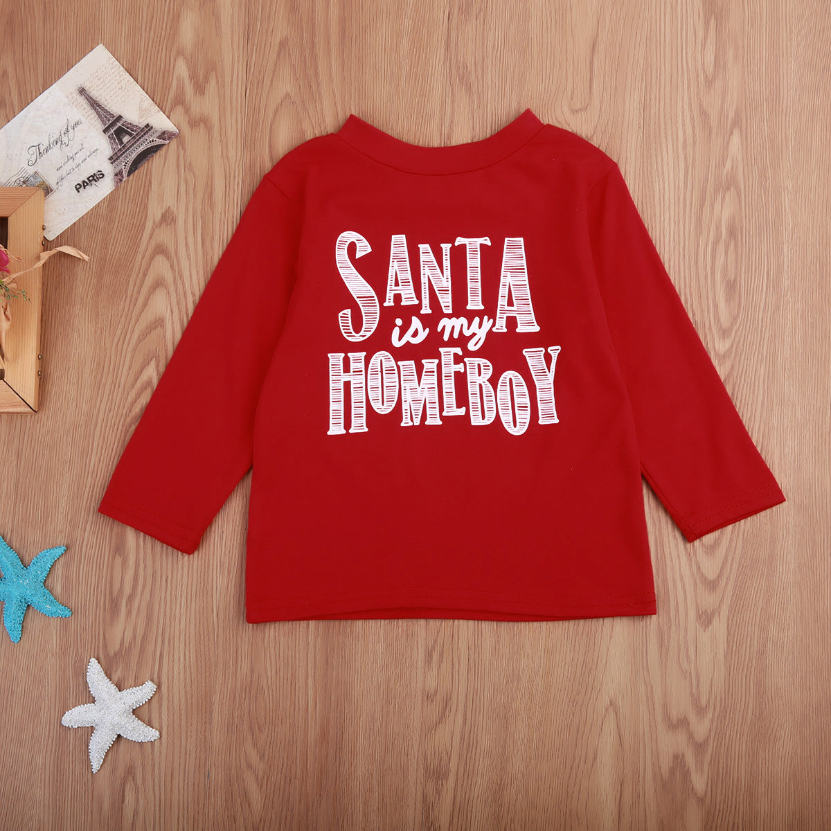 Boy's Santa is My Homeboy Christmas Tee Shirt