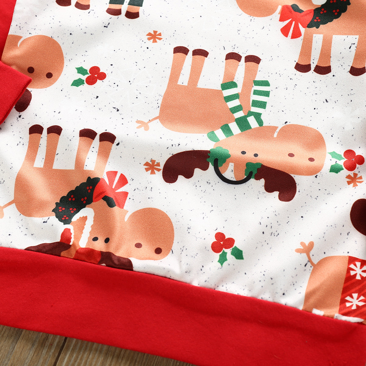 Boy's Reindeer Moose Christmas 2 Piece Sweat Suit Outfit