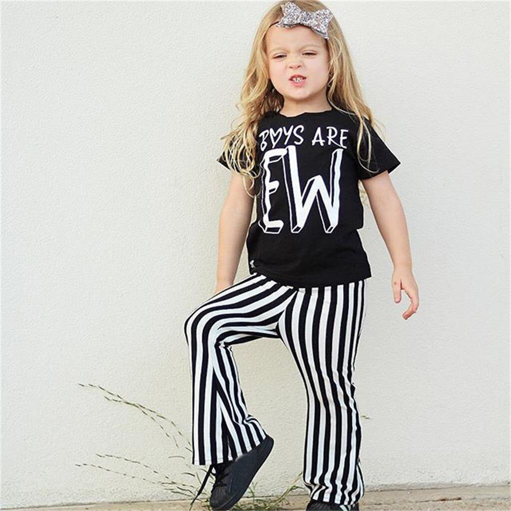 Girl's Boys are Ew 3 Piece Boutique Outfit