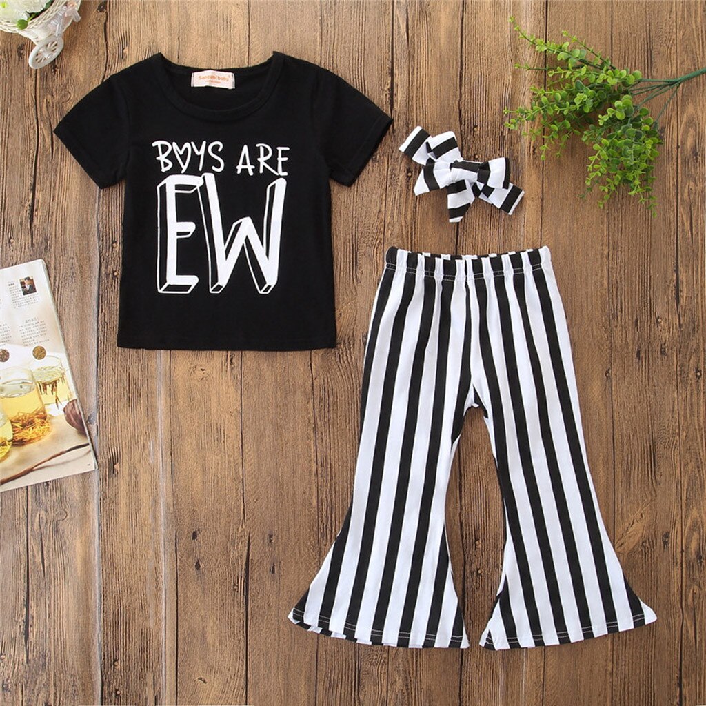 Girl's Boys are Ew 3 Piece Boutique Outfit