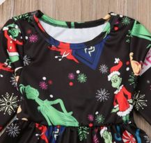 Girl's Christmas Grinch You're A Mean One Dress