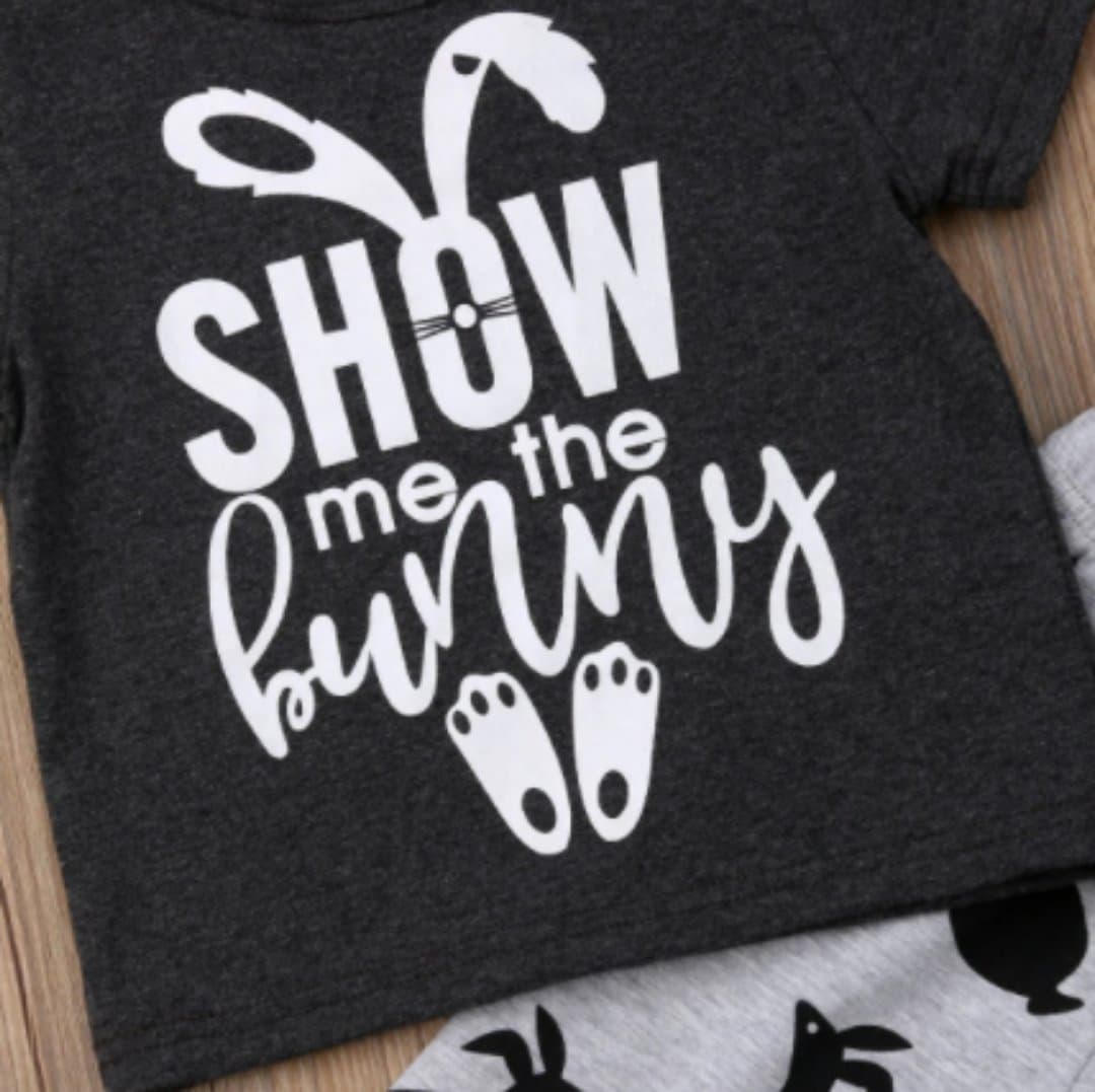 Boy's Easter Show Me the Bunny Outfit