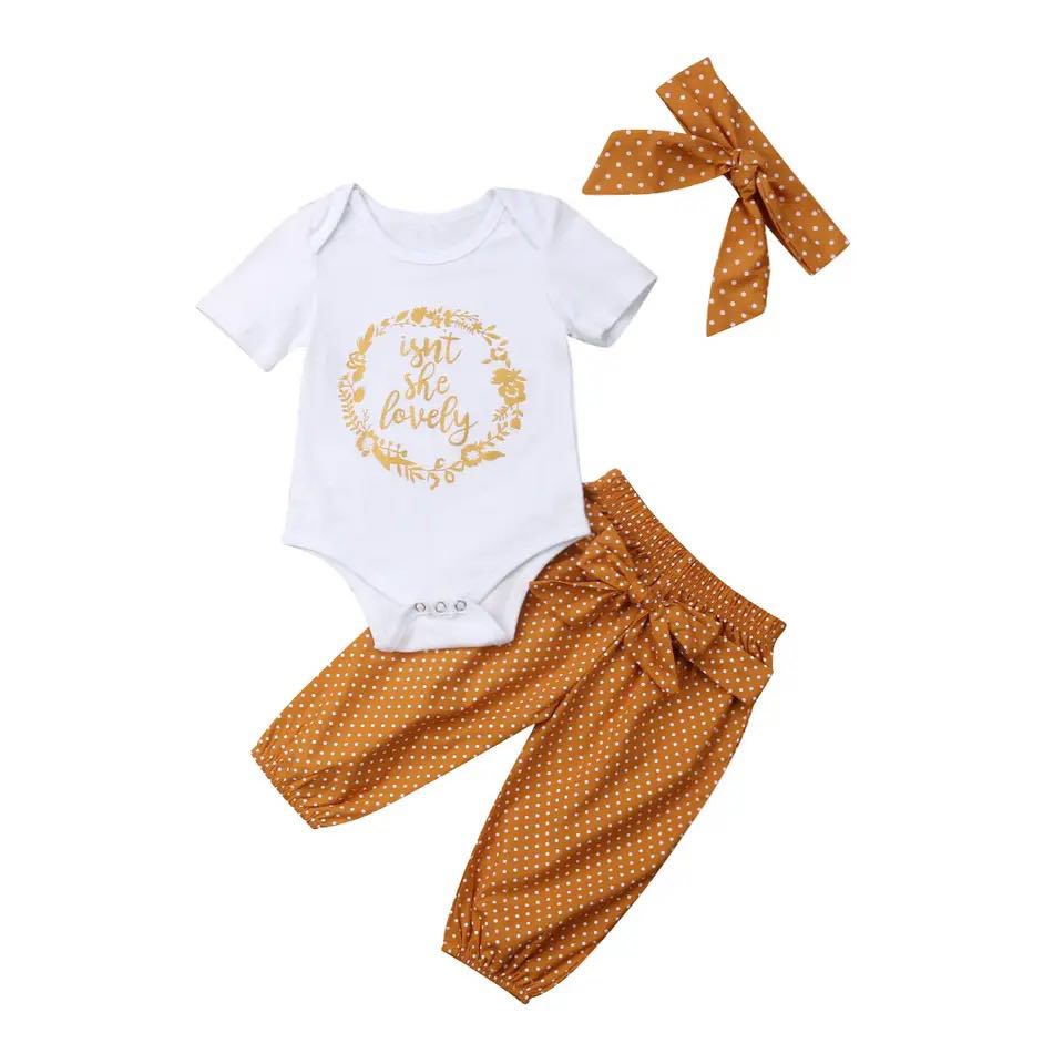 Girl's Mustard Isn't She Lovely 3 Piece Outfit