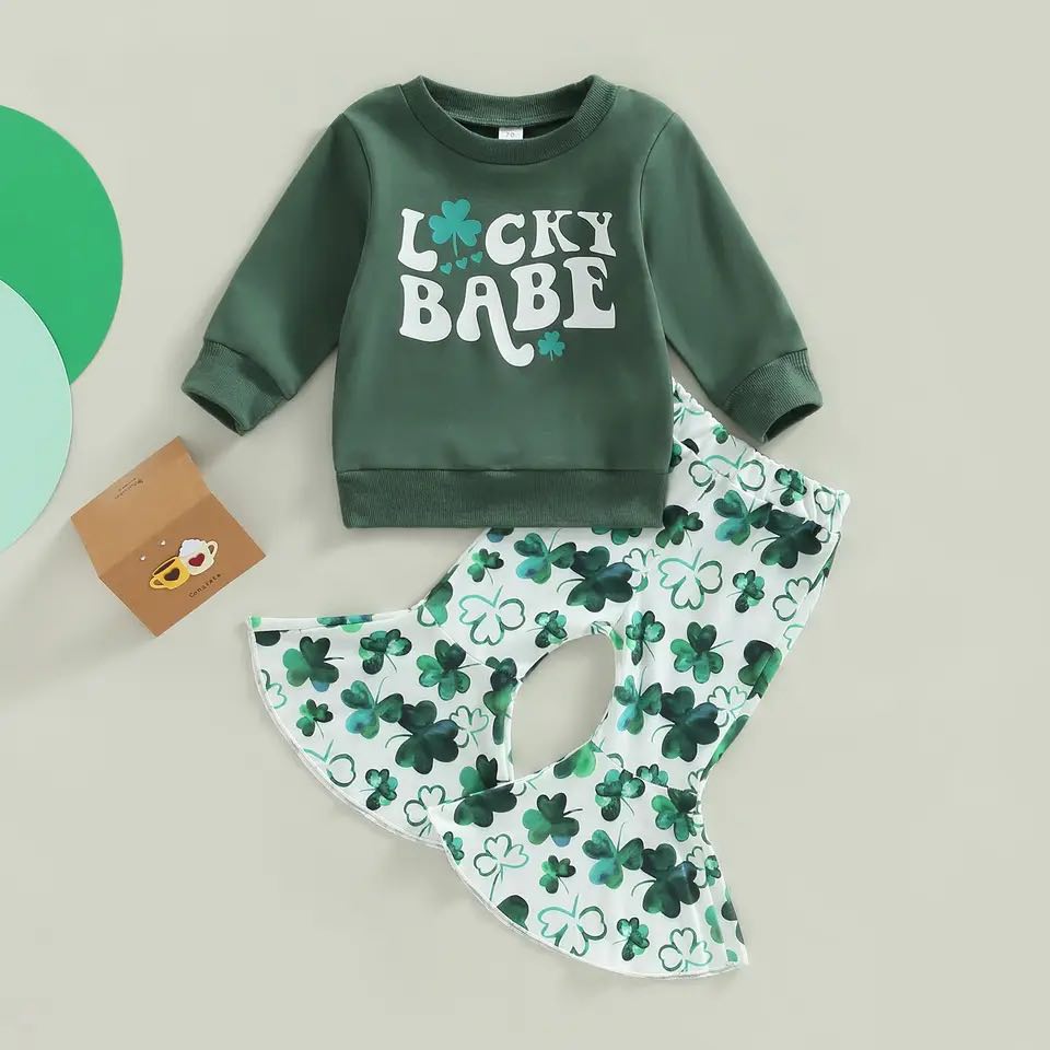 Girl's St. Patrick's Day Lucky Babe Outfit