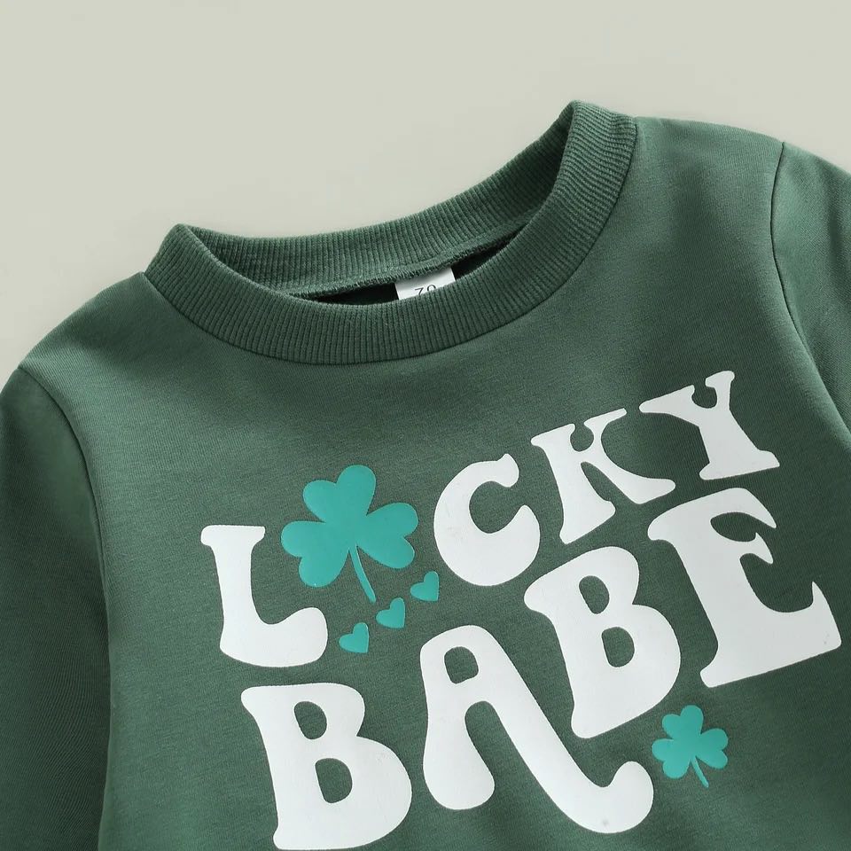 Girl's St. Patrick's Day Lucky Babe Outfit