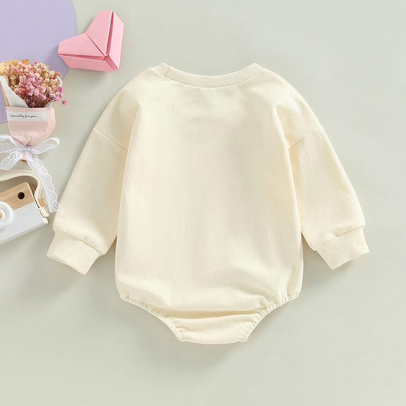 Girl's Love & Pizza Oversized Sweatshirt Bodysuit