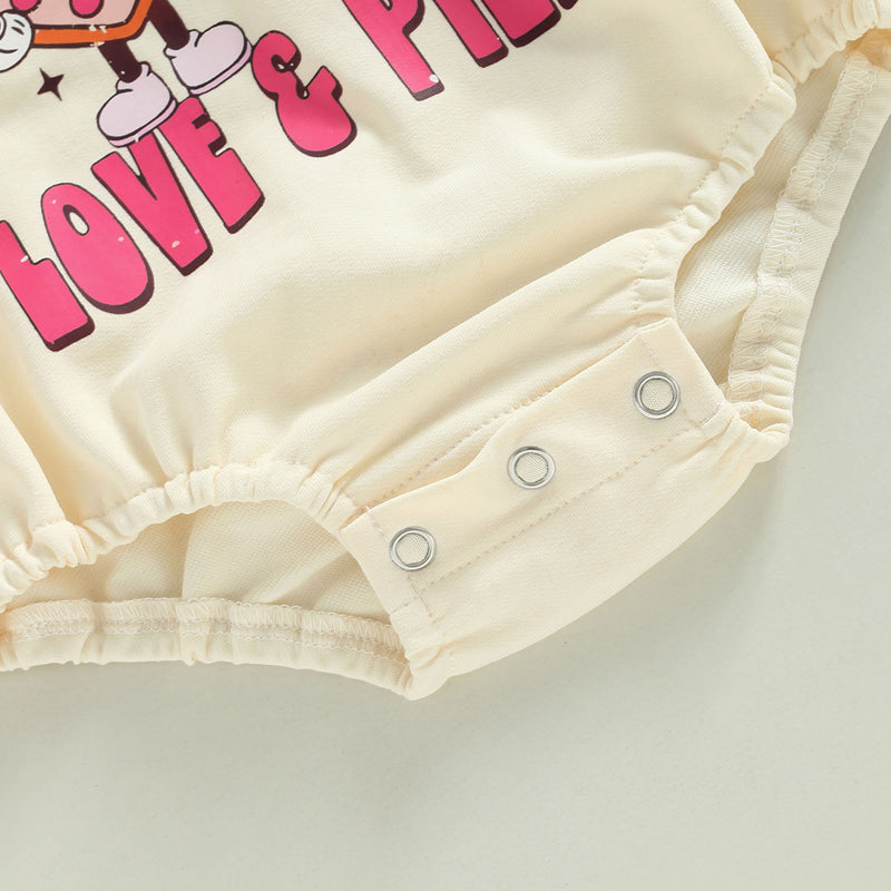 Girl's Love & Pizza Oversized Sweatshirt Bodysuit