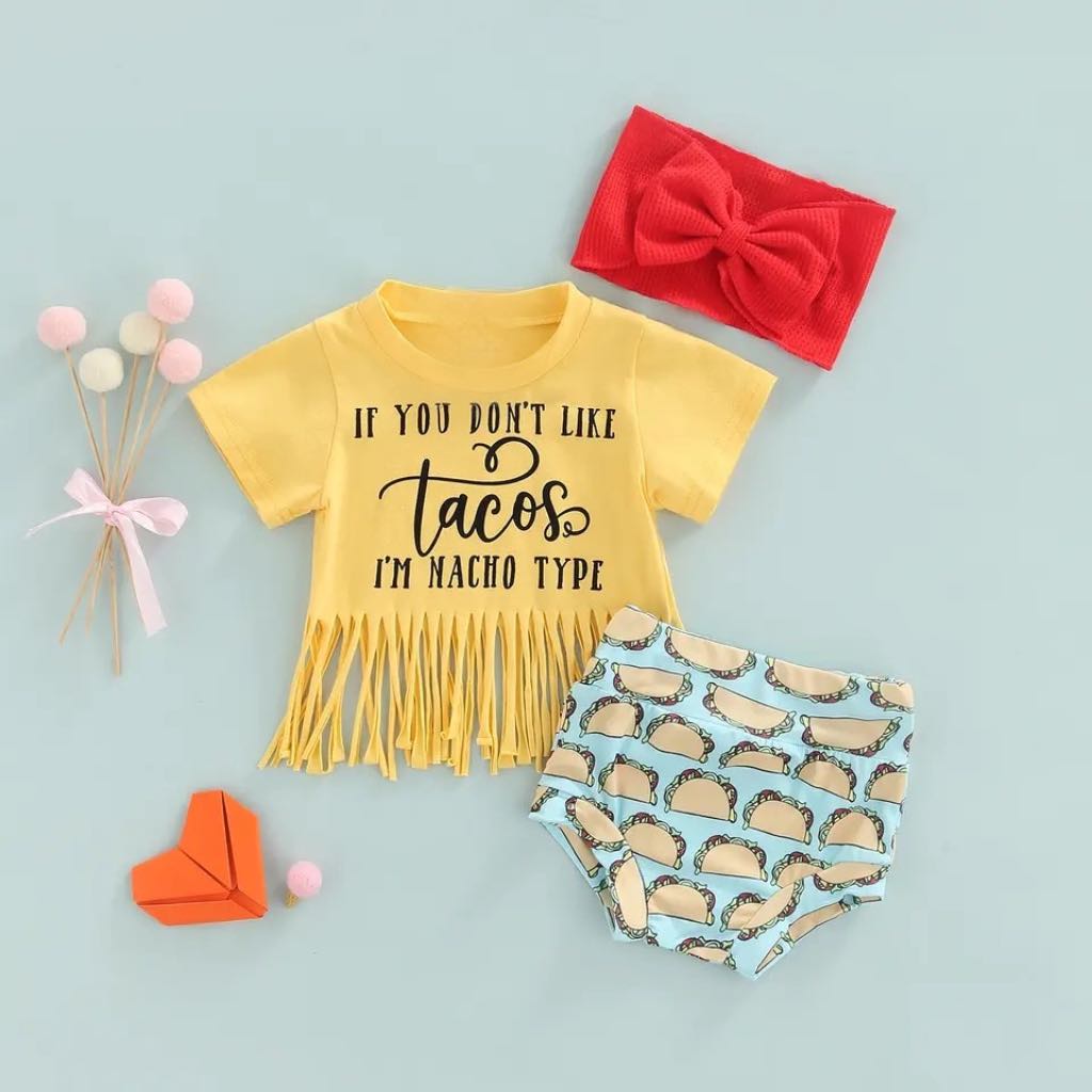 Girl's Nacho Type Bummie Outfit