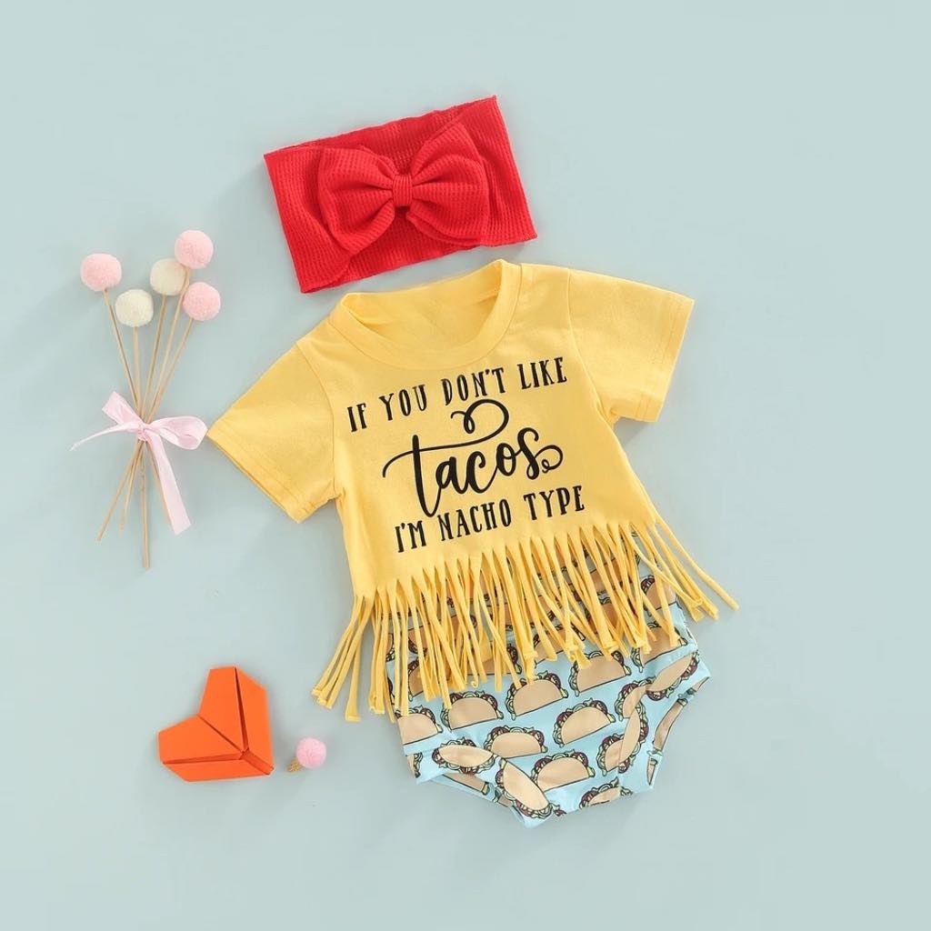 Girl's Nacho Type Bummie Outfit