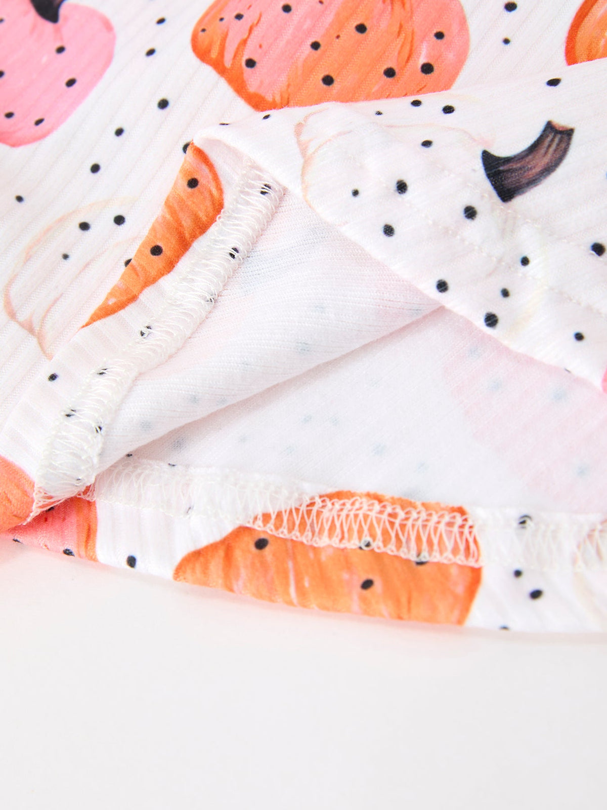 Girls Fall Pumpkin Print Long Sleeve Twirl Dress