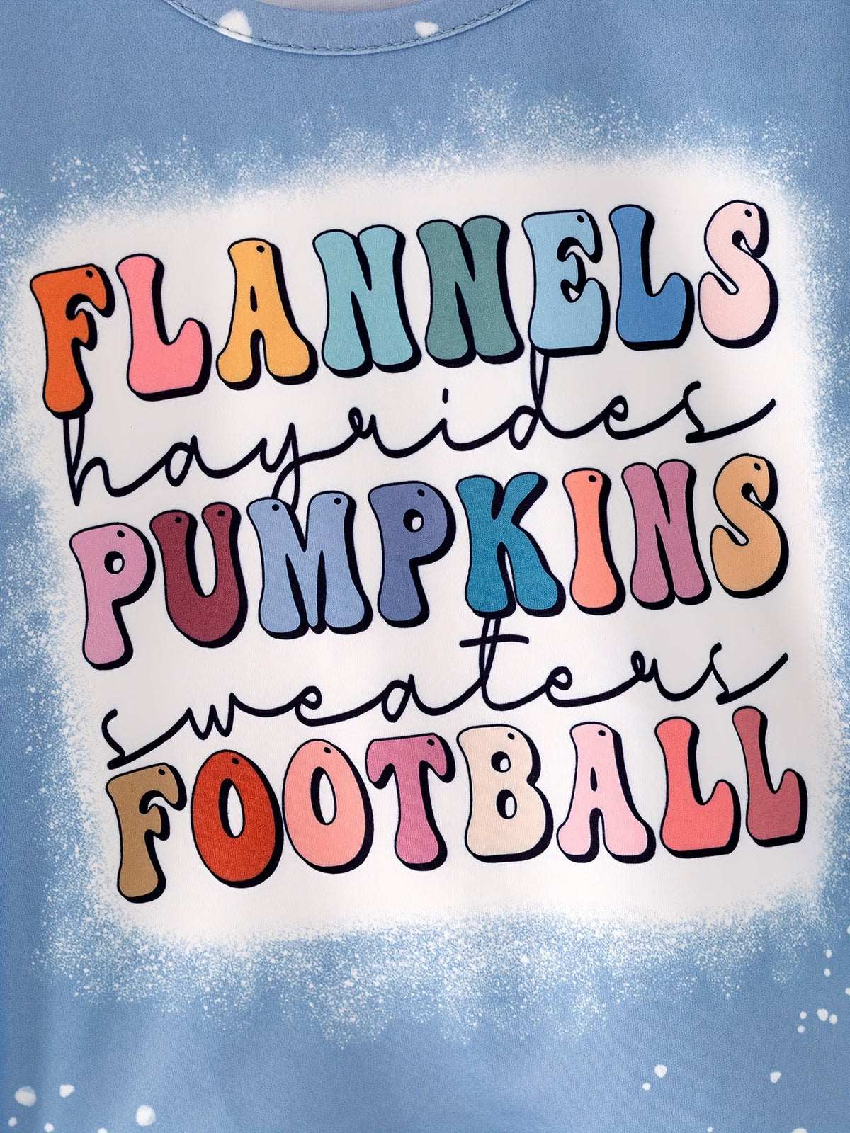 Girl's Fall Thanksgiving Halloween 3 pieces Short Sleeve O-neck T-shirt