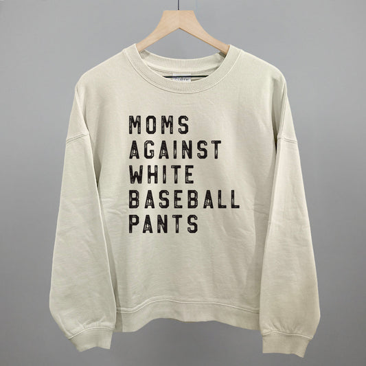Moms Against White Baseball Pants – Women’s Tee or Crewneck Sweatshirt