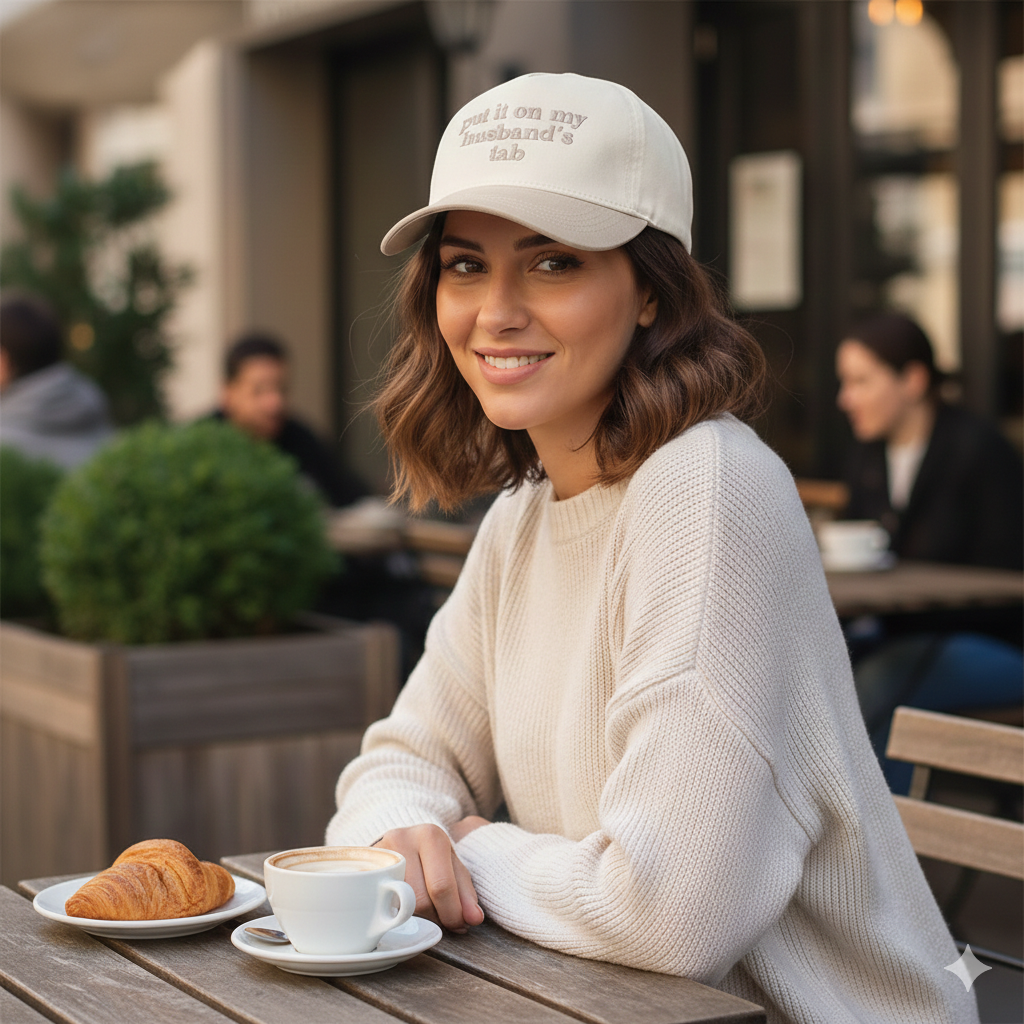 Women's Embroidered Put It On My Husbands Tab Baseball Cap