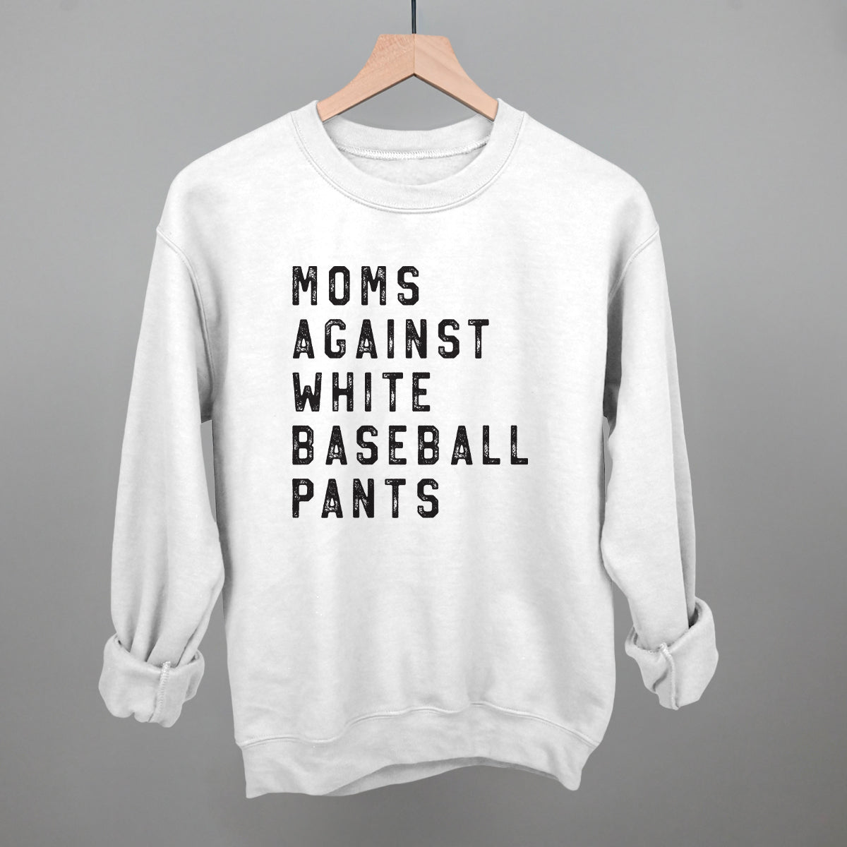 Moms Against White Baseball Pants – Women’s Tee or Crewneck Sweatshirt