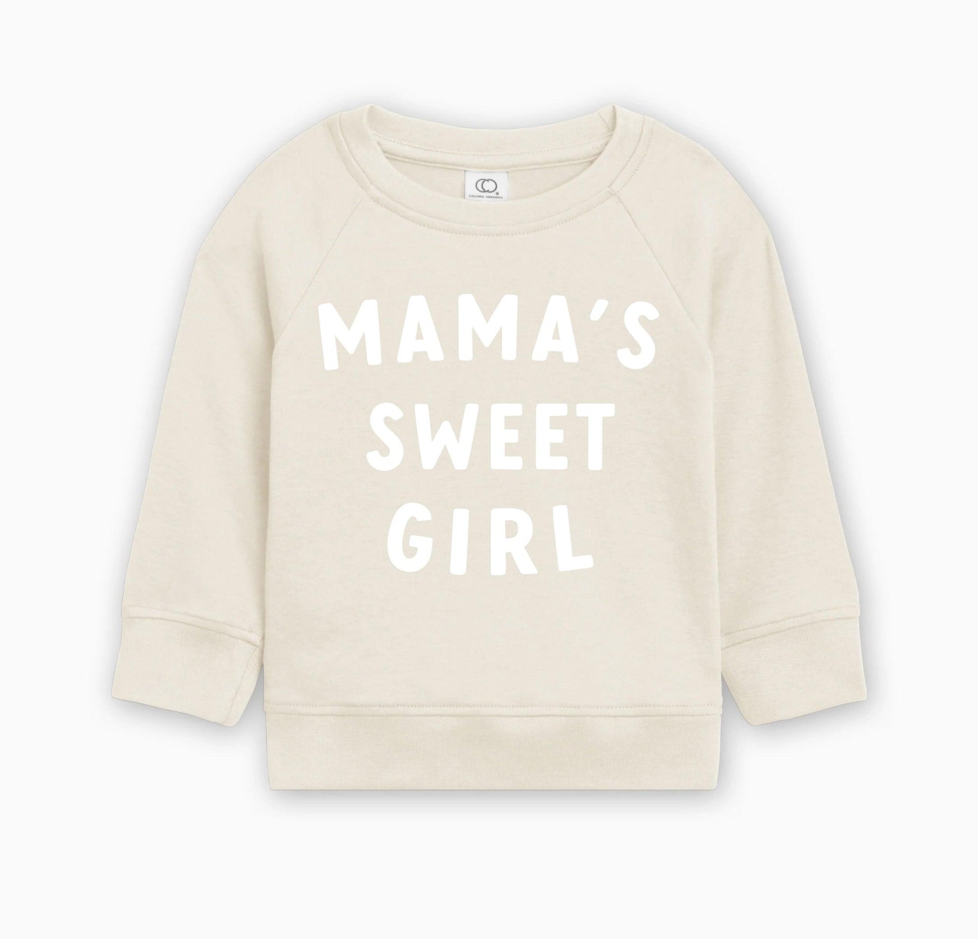 Mama’s Sweet Girl Organic Toddler Pullover – Ethical & Hypoallergenic