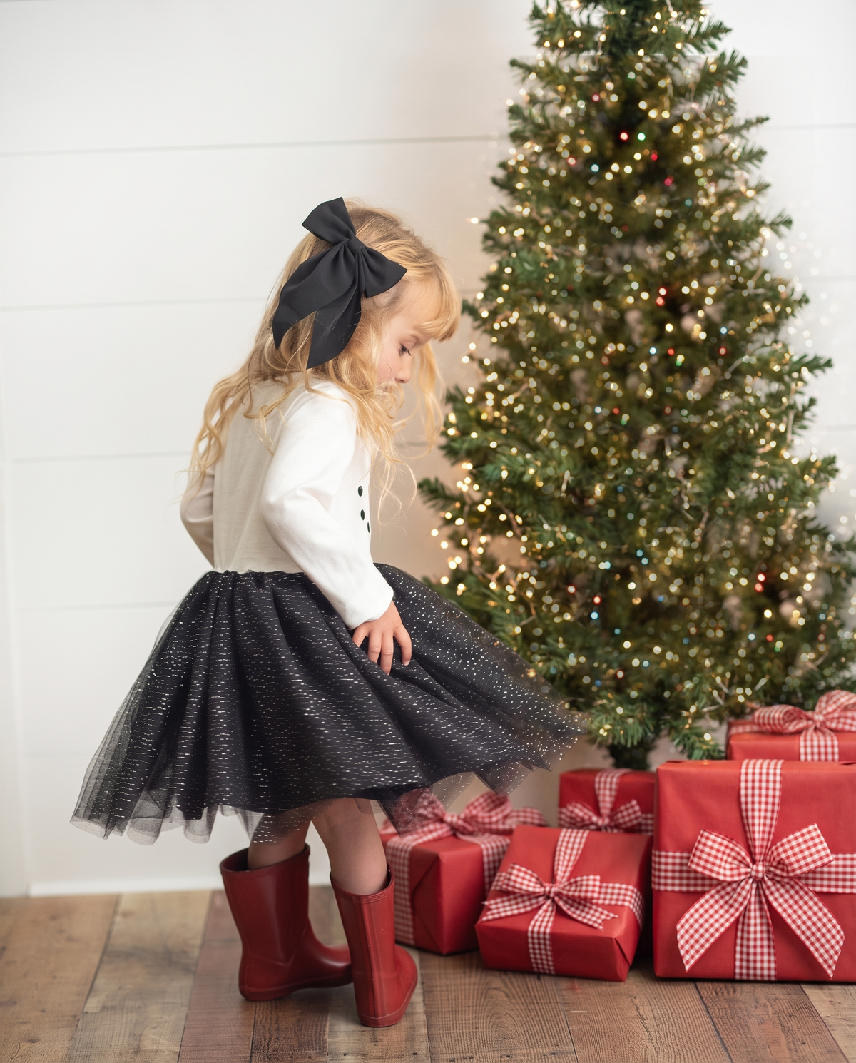 Girl's Snowman Sparkle Tulle Dress