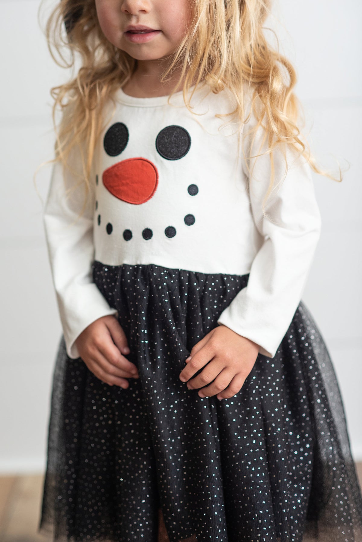 Girl's Snowman Sparkle Tulle Dress