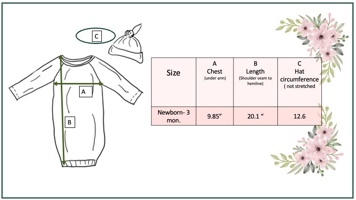 Boy's Truck Baby Gown & Hat Set