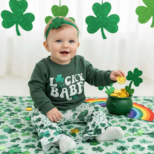 Girl's St. Patrick's Day Lucky Babe Outfit