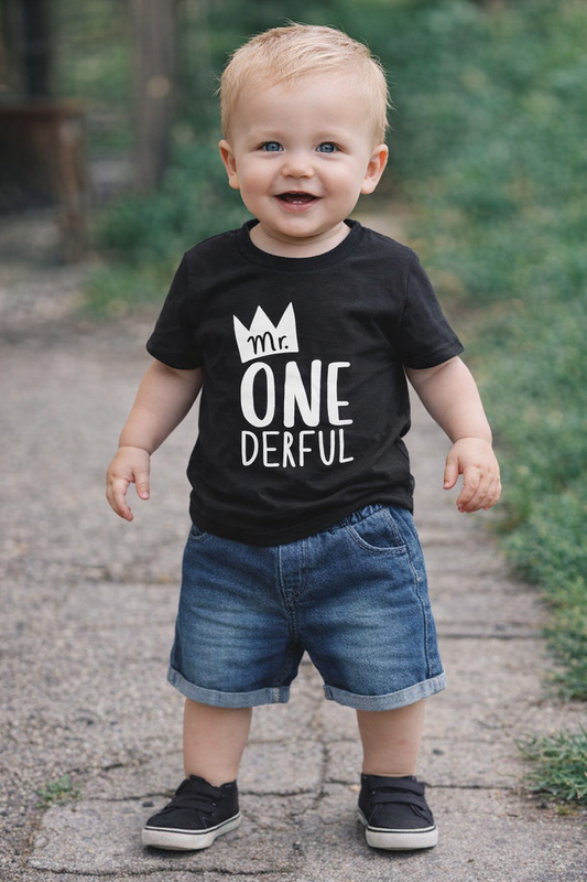 Boy’s Mr. ONEderful Outfit – First Birthday Set