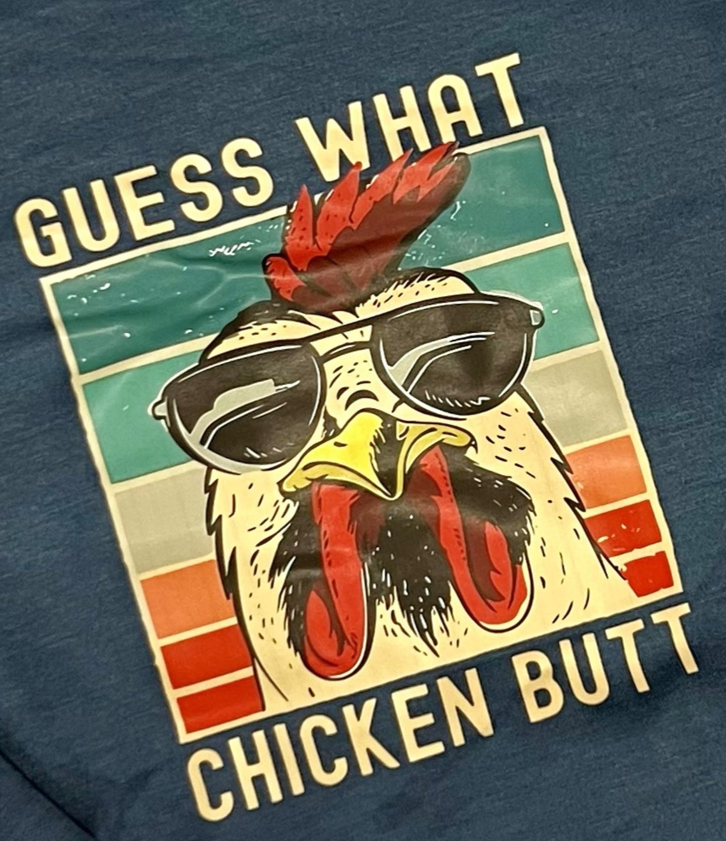 Boy's GUESS WHAT CHICKEN BUTT Hooded Shirt