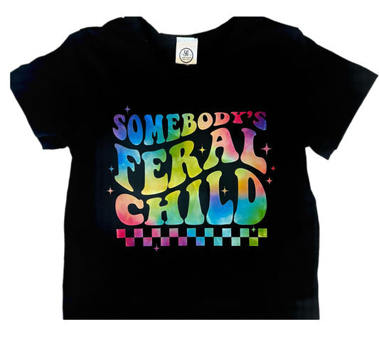 Girl's Somebody's Feral Child Tee