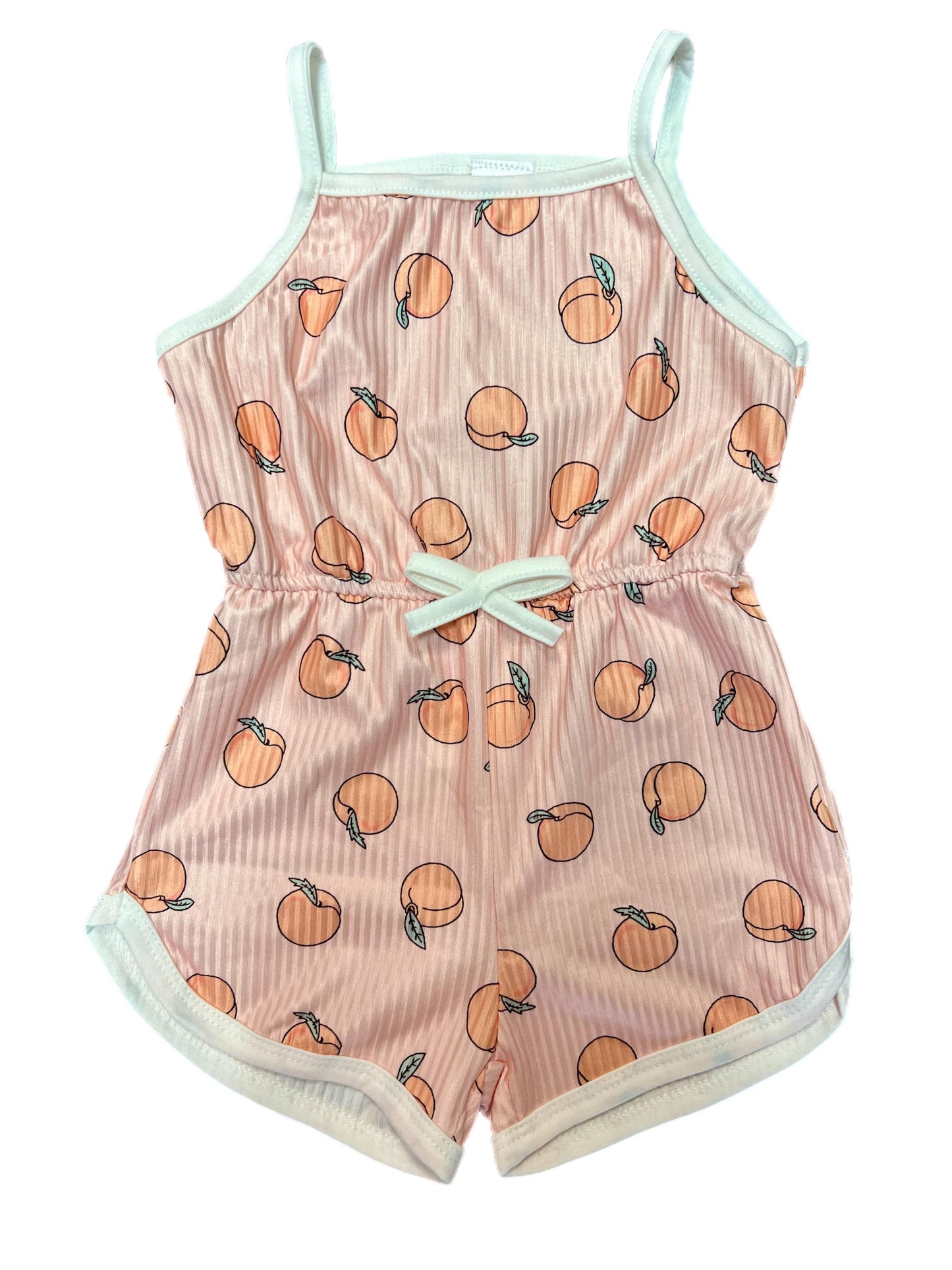 Girl's Peach Romper