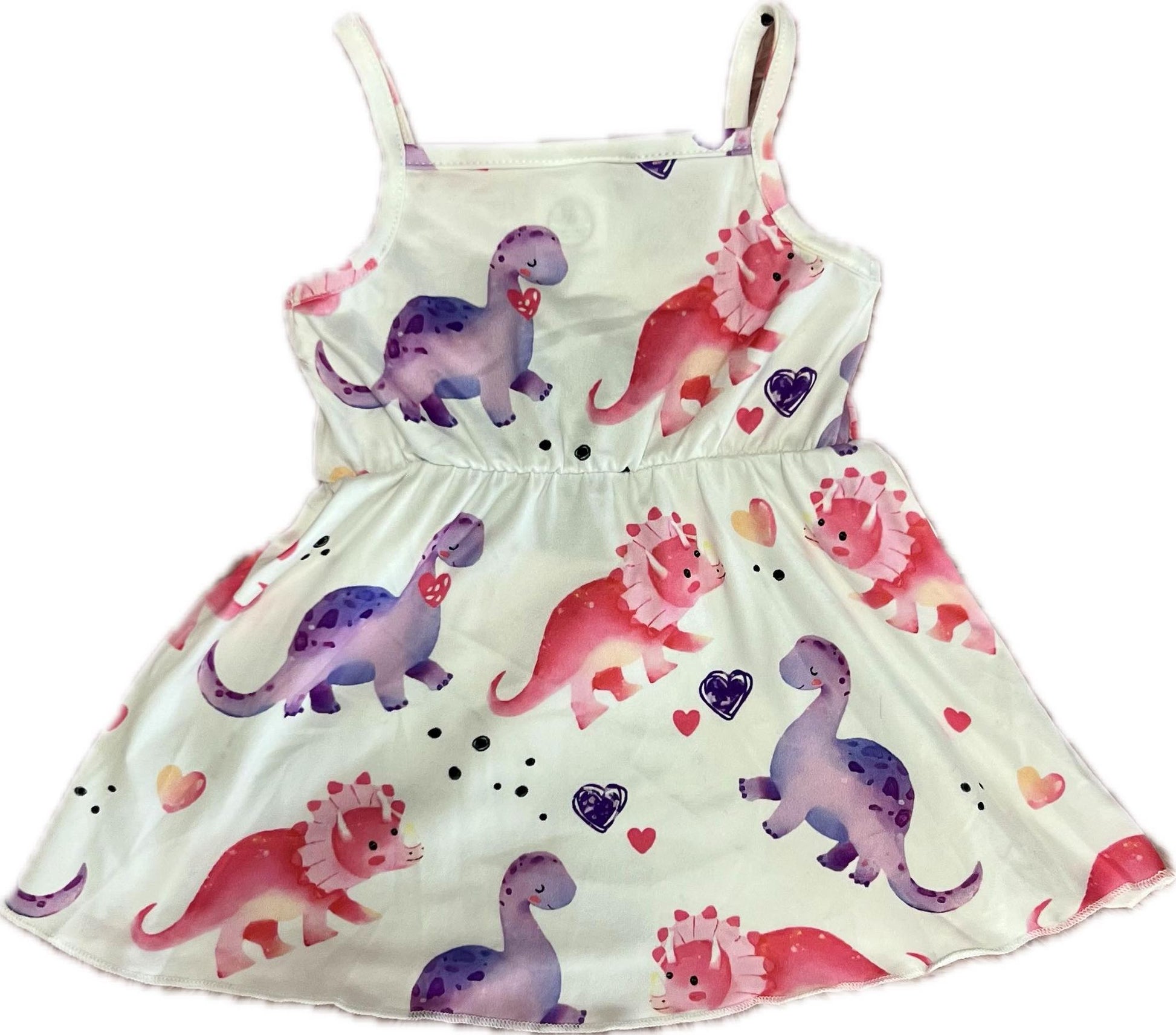 Infant Girl's Dino Dress Mud+Honey Infant Girl's Dino Dress Mud+Honey