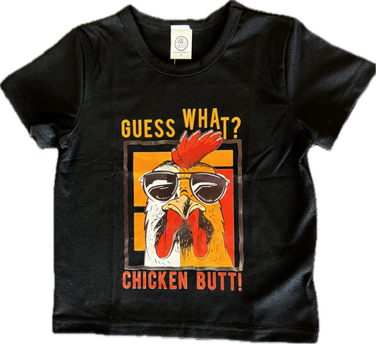 Boy's Guess What Chicken Butt Tee Shirt