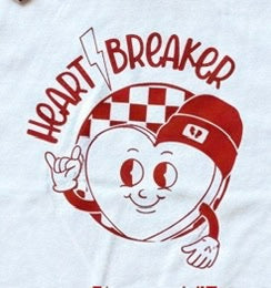 Heart Breaker Valentine's Day Outfit – Handmade Cotton Shirt, Skirt & Bow Set