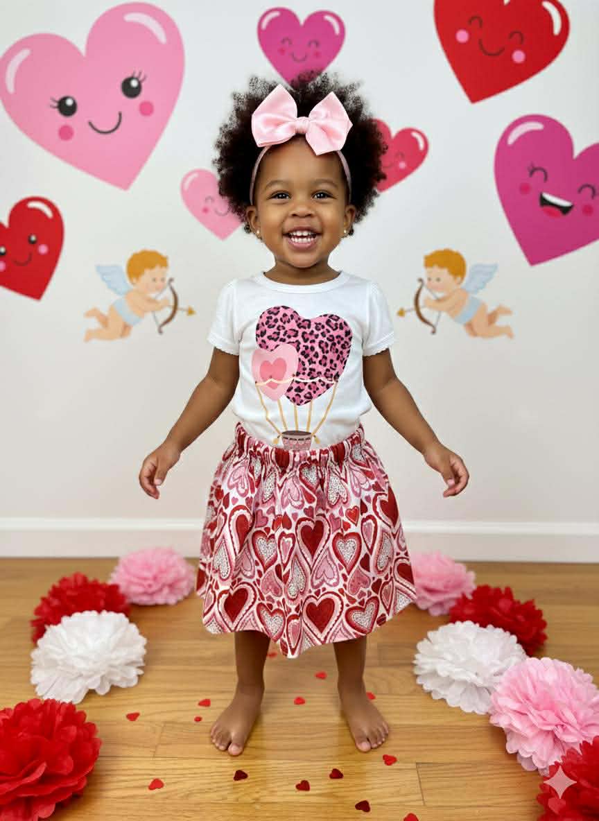 One‑of‑a‑Kind Handmade Toddler Girl Outfits – Valentine Collection