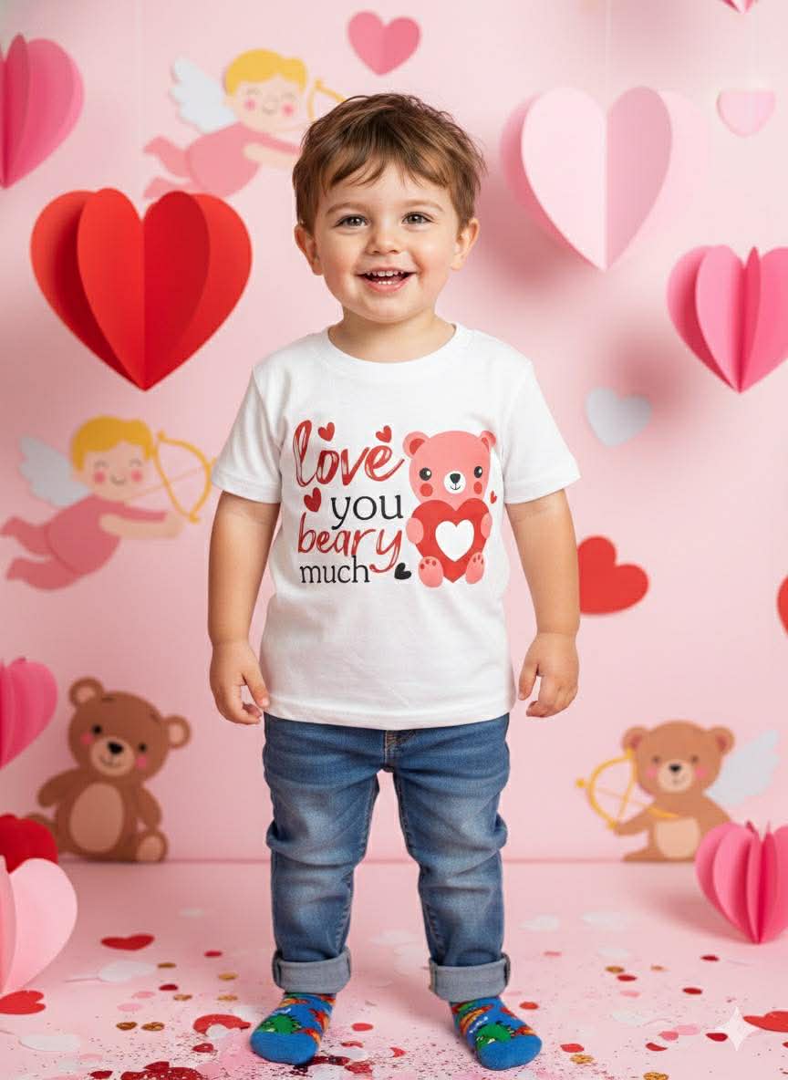 Boy's Valentine's Day Tees- Short or Long Sleeve Option