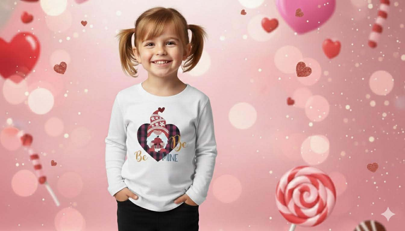 Handmade Girls Valentine’s Day Shirts