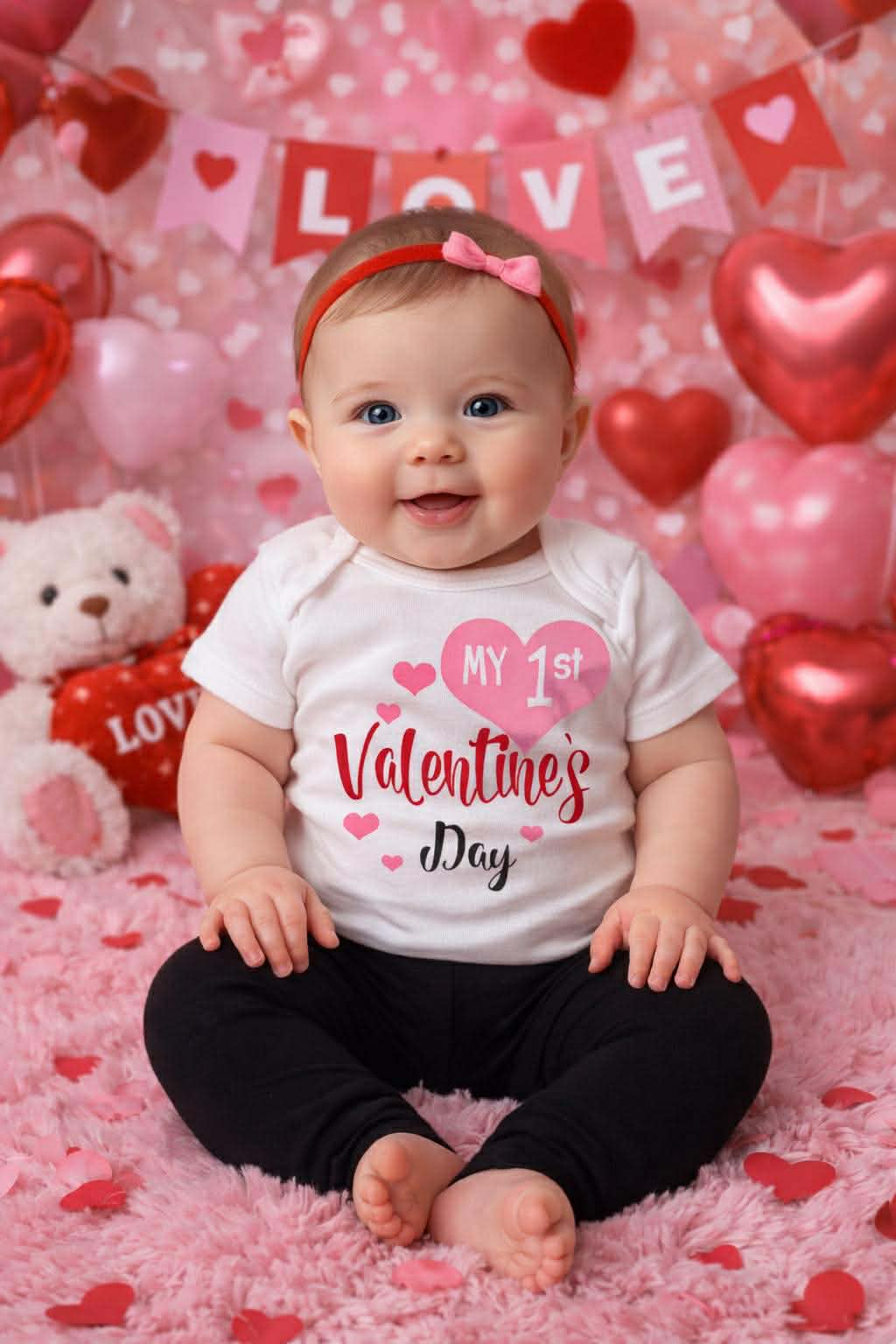 Handmade Girls Valentine’s Day Shirts