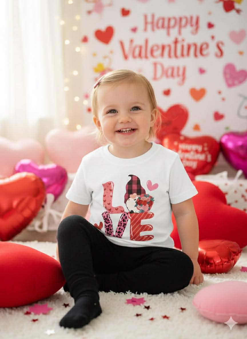 Handmade Girls Valentine’s Day Shirts