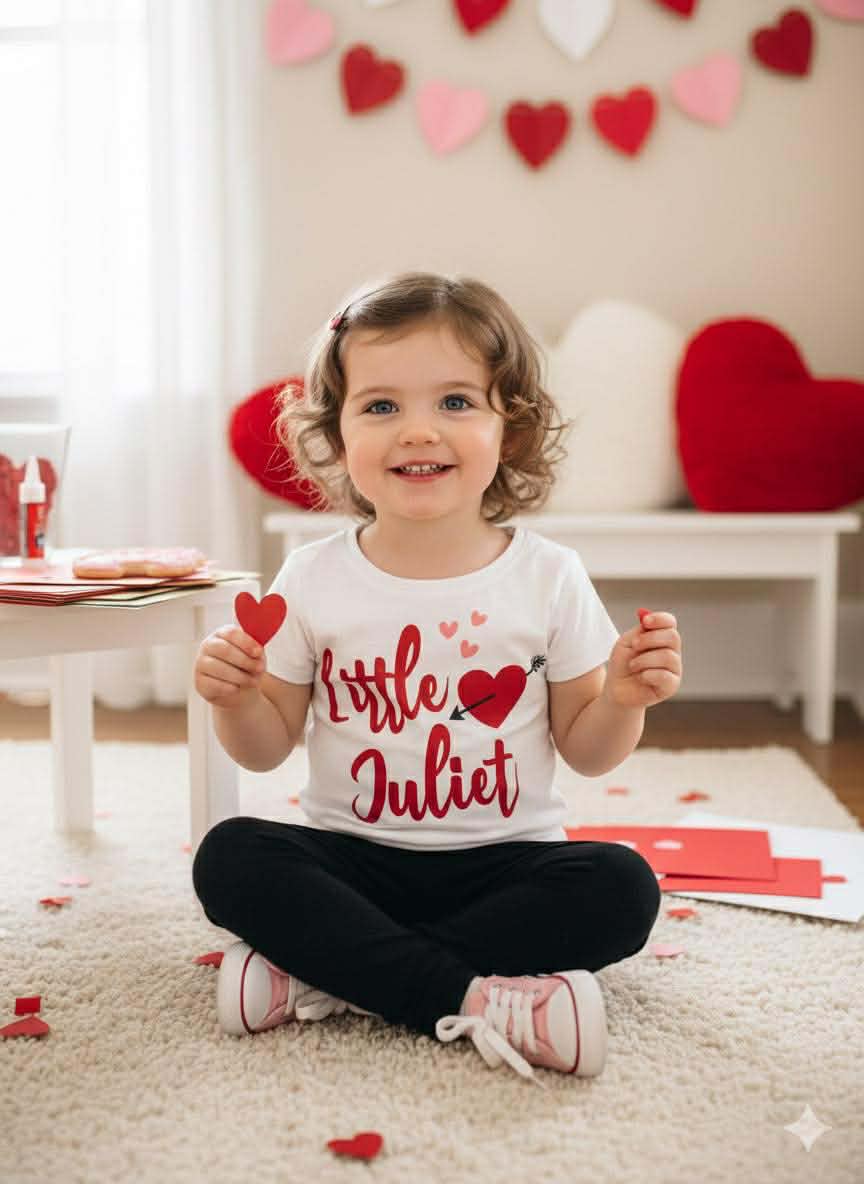 Handmade Girls Valentine’s Day Shirts