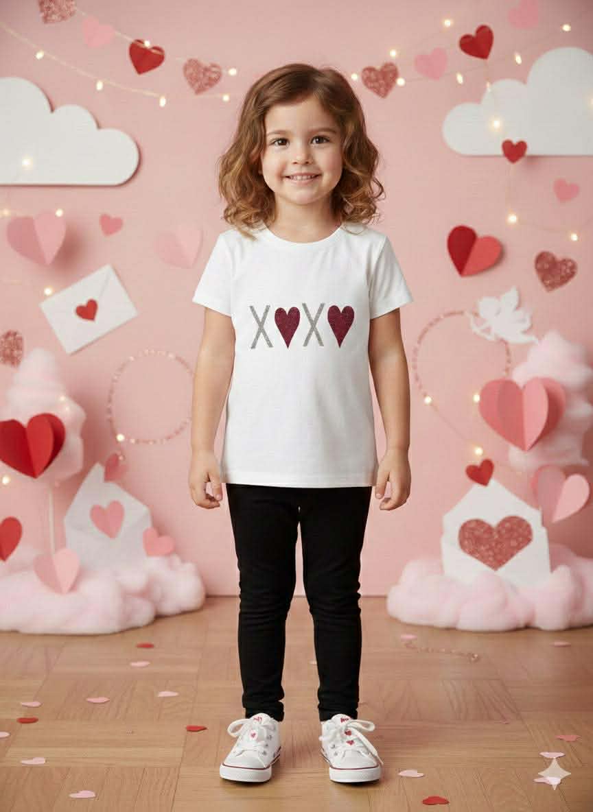Handmade Girls Valentine’s Day Shirts