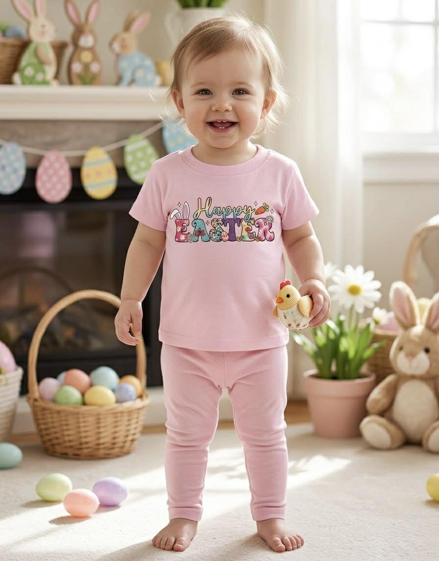 Girl's Happy Easter Tee Shirt