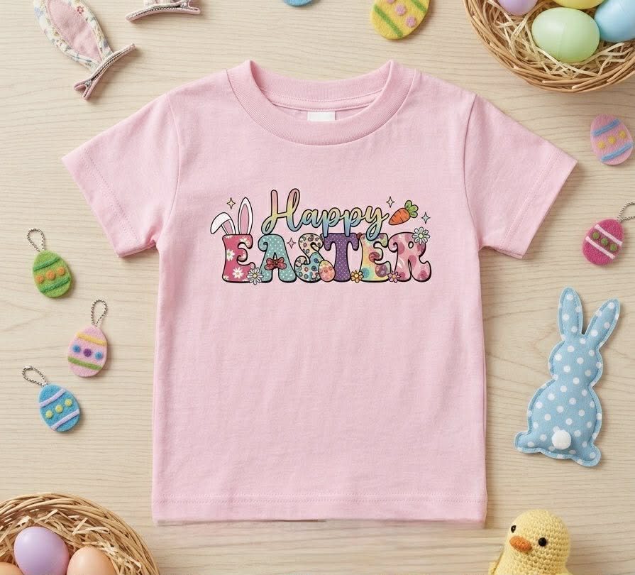 Girl's Happy Easter Tee Shirt